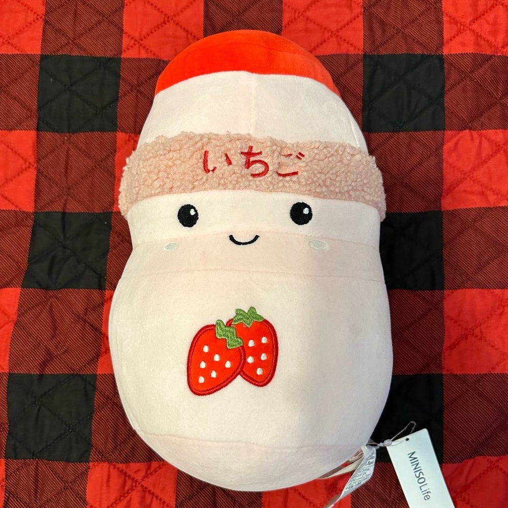 MINISO Strawberry Milk Plush